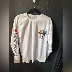 Men’s White Long Sleeve Mexico Graphic Shirt